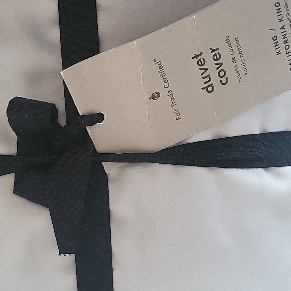 ❤️BUY 2 GET 1 FREE West Elm Tencel Duvet King/Cal King in Frost Grey